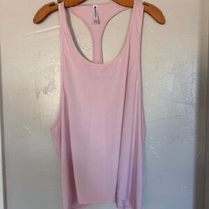 Fabletics Light Pink Racerback Tank Top